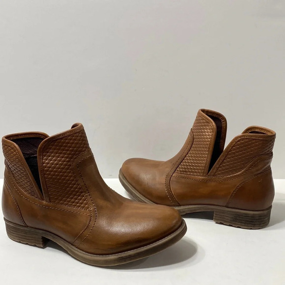 Bed Stu Roan Brown Gossip Handmade Leather Distressed Ankle Boots Size 7.5 - Picture 15 of 15